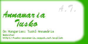annamaria tusko business card